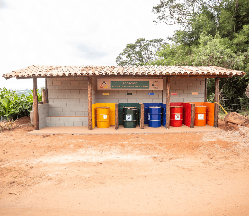 Ecoponto de coleta de resíduos recicláveis do CREADS